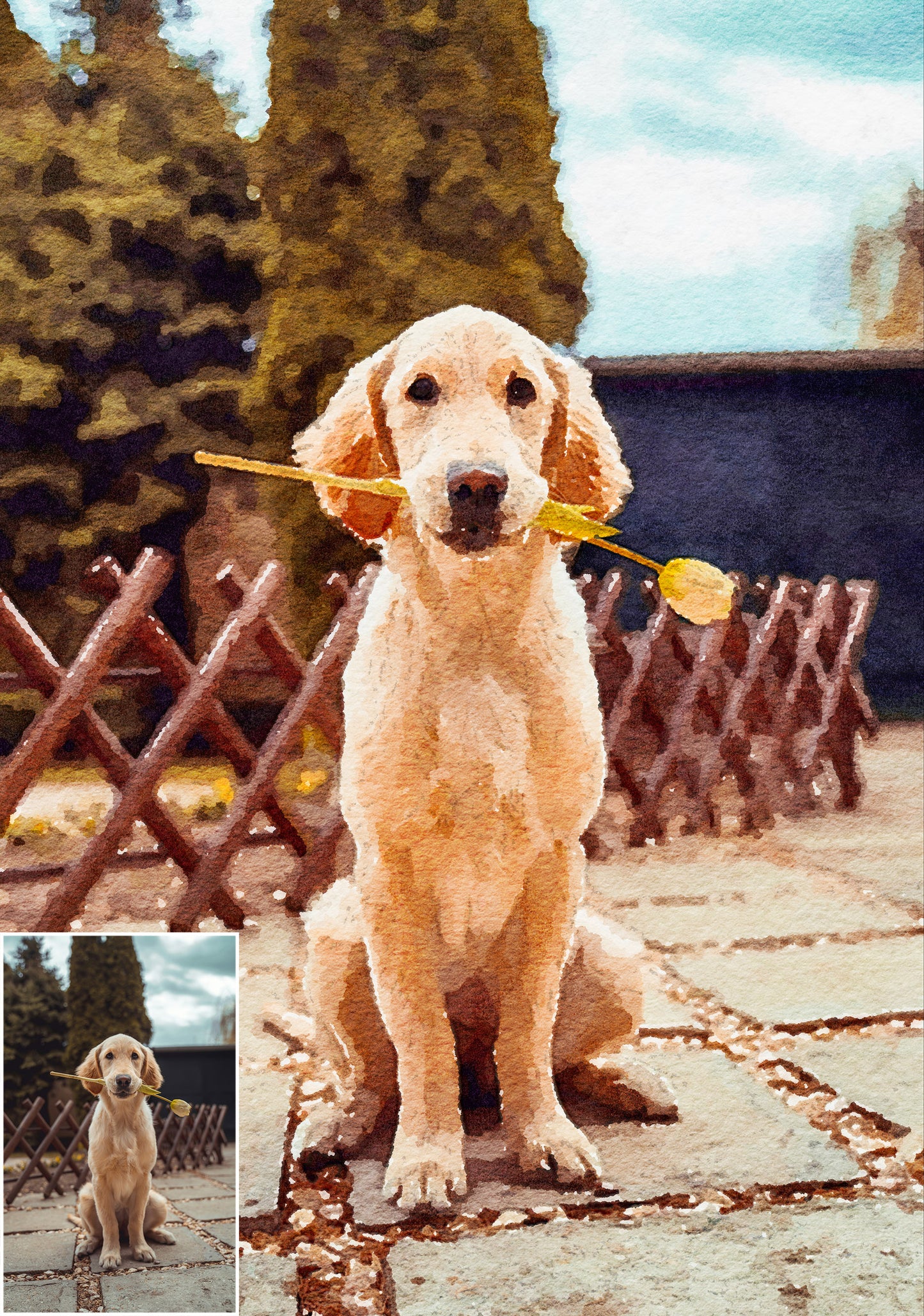 Watercolor Art from Photo
